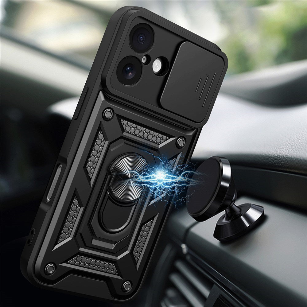 EIDERWOOD iPhone 17 Hybrid Håndværker Cover m. Kickstand & Cam Slider - Guld