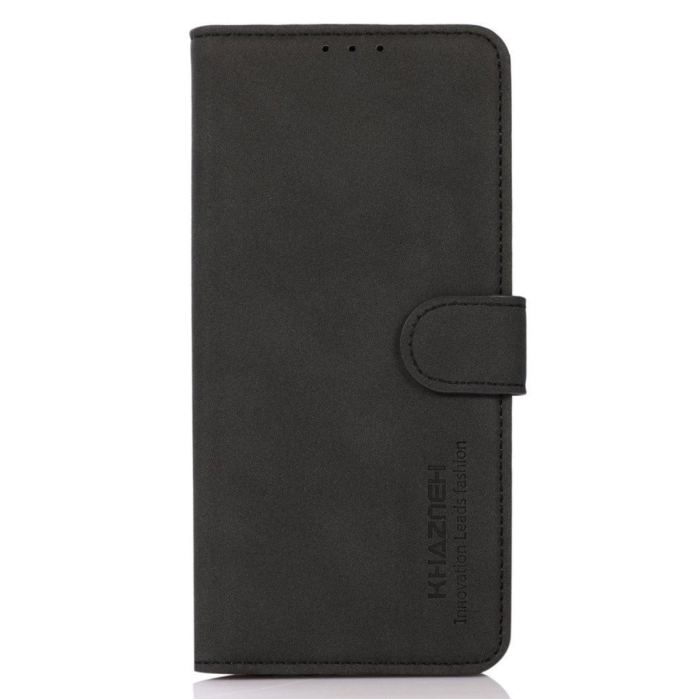 Samsung Galaxy S23 KHAZNEH Retro Læder Cover m. Pung - Sort