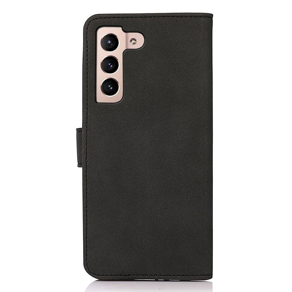 Samsung Galaxy S23 KHAZNEH Retro Læder Cover m. Pung - Sort