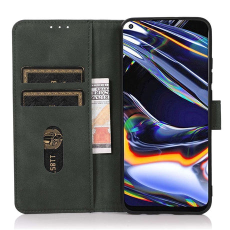 Samsung Galaxy S23 KHAZNEH Retro Læder Cover m. Pung - Grøn