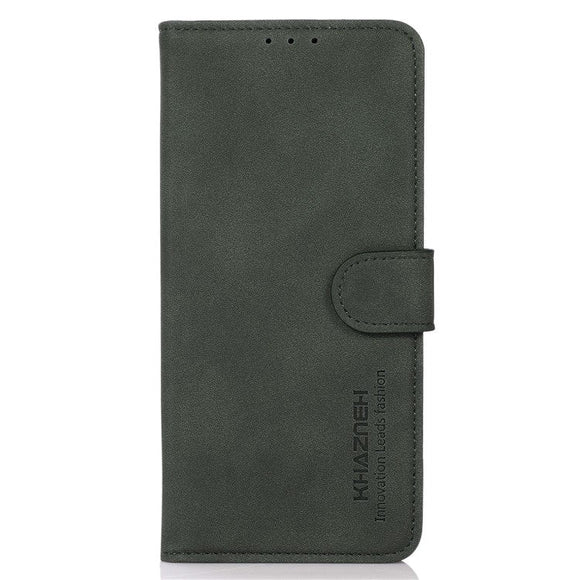 Samsung Galaxy S23 KHAZNEH Retro Læder Cover m. Pung - Grøn