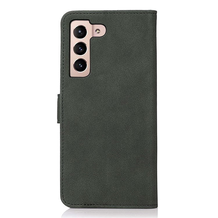 Samsung Galaxy S23 KHAZNEH Retro Læder Cover m. Pung - Grøn