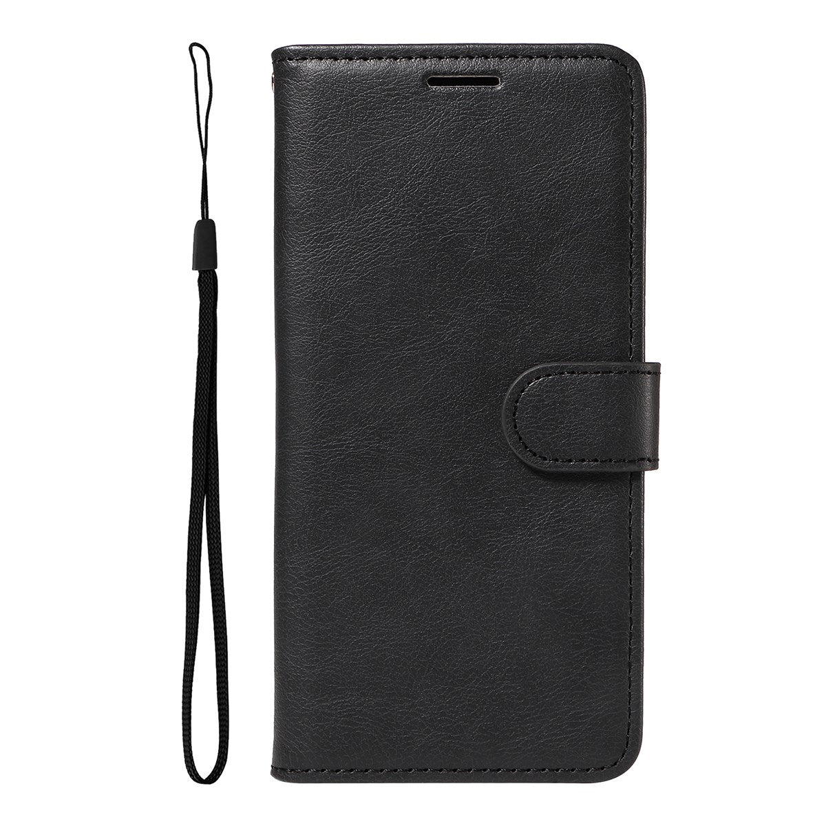 EIDERWOOD iPhone 17 Pro Kunstlæder Cover m. Pung & Strop - Sort