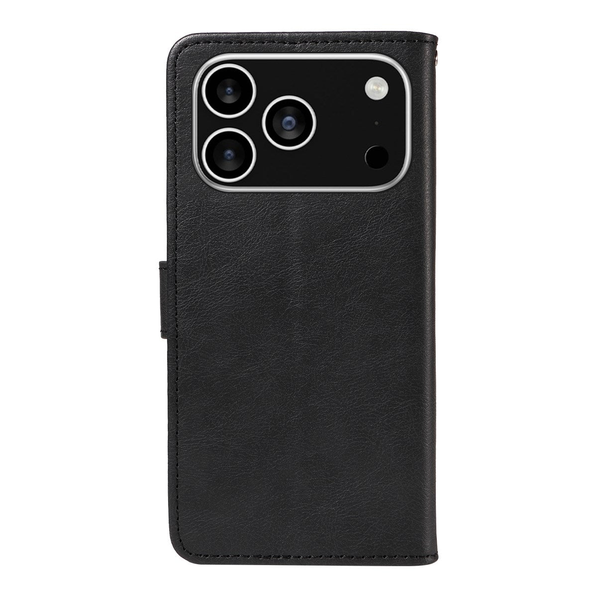 EIDERWOOD iPhone 17 Pro Kunstlæder Cover m. Pung & Strop - Sort