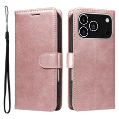 EIDERWOOD iPhone 17 Pro Kunstlæder Cover m. Pung & Strop - Rose Gold