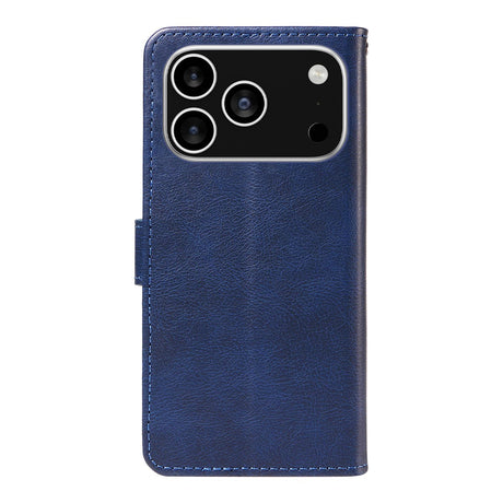 EIDERWOOD iPhone 17 Pro Kunstlæder Cover m. Pung & Strop - Blå