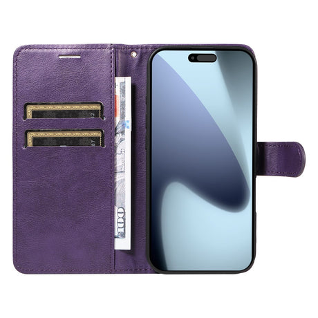 EIDERWOOD iPhone 17 Pro Kunstlæder Cover m. Pung & Strop - Lilla
