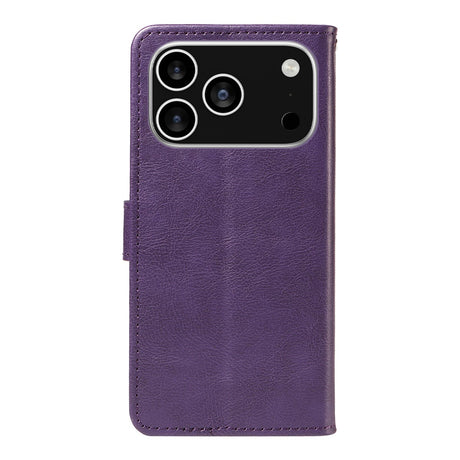 EIDERWOOD iPhone 17 Pro Kunstlæder Cover m. Pung & Strop - Lilla