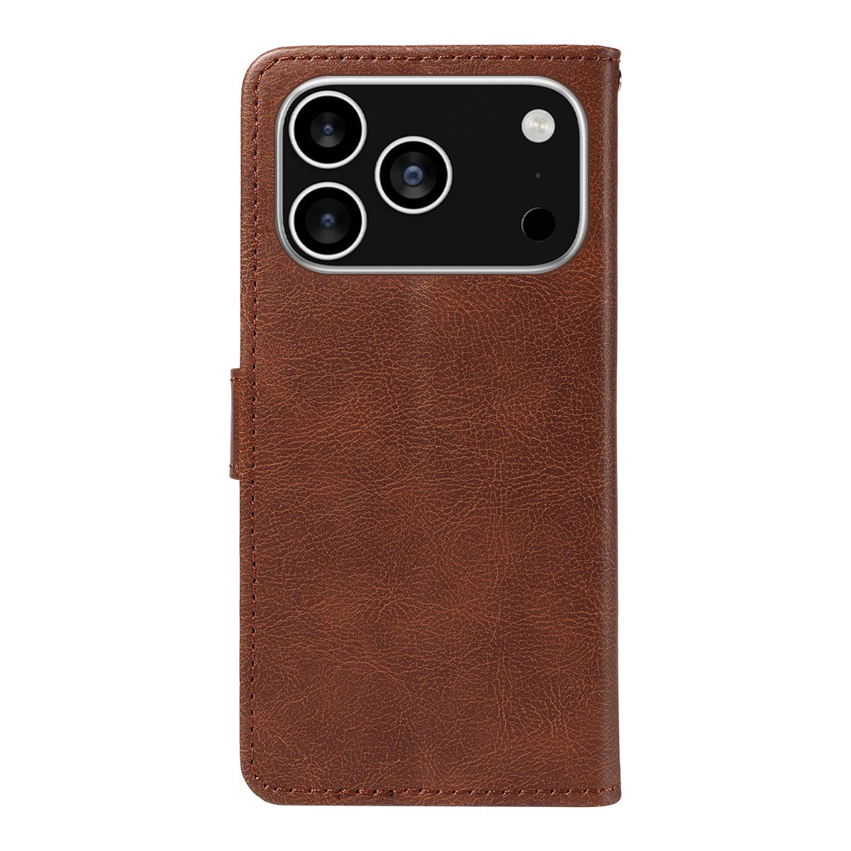 EIDERWOOD iPhone 17 Pro Kunstlæder Cover m. Pung & Strop - Brun
