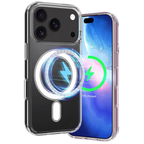 EIDERWOOD iPhone 17 Pro Max Hybrid Plastik Cover - MagSafe Kompatibel - Gennemsigtig
