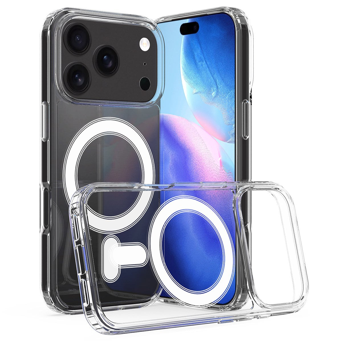 EIDERWOOD iPhone 17 Pro Hybrid Plastik Cover - MagSafe Kompatibel - Gennemsigtig