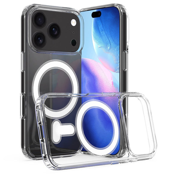 EIDERWOOD iPhone 17 Pro Hybrid Plastik Cover - MagSafe Kompatibel - Gennemsigtig