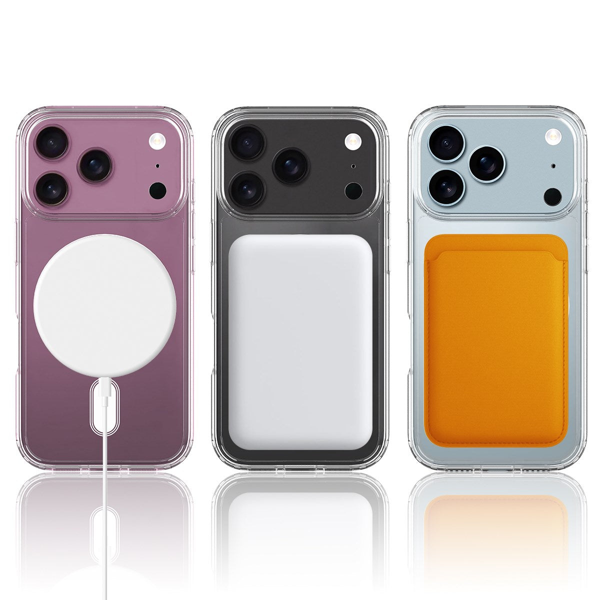 EIDERWOOD iPhone 17 Pro Hybrid Plastik Cover - MagSafe Kompatibel - Gennemsigtig