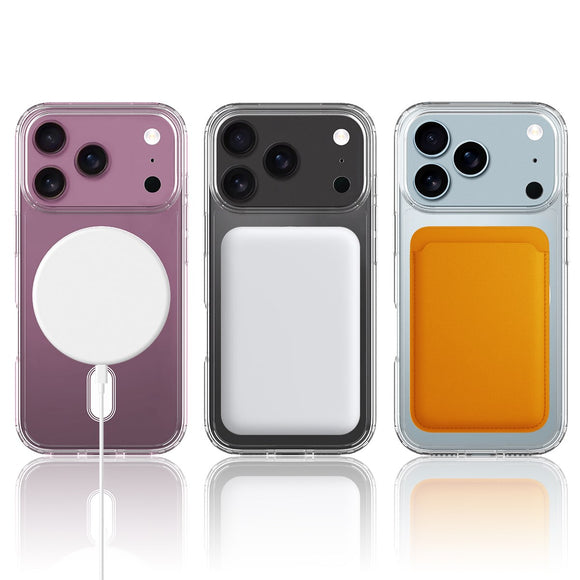 EIDERWOOD iPhone 17 Pro Hybrid Plastik Cover - MagSafe Kompatibel - Gennemsigtig