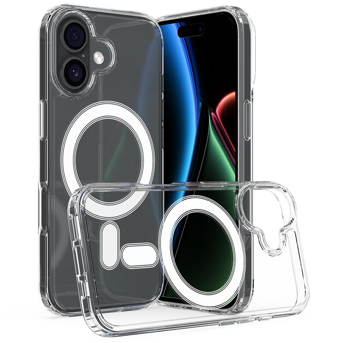 EIDERWOOD iPhone 17 Hybrid Plastik Cover - MagSafe Kompatibel - Gennemsigtig