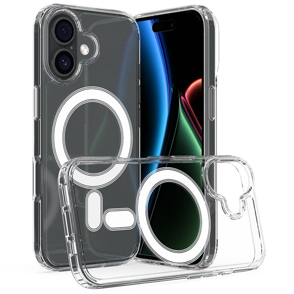 EIDERWOOD iPhone 17 Hybrid Plastik Cover - MagSafe Kompatibel - Gennemsigtig
