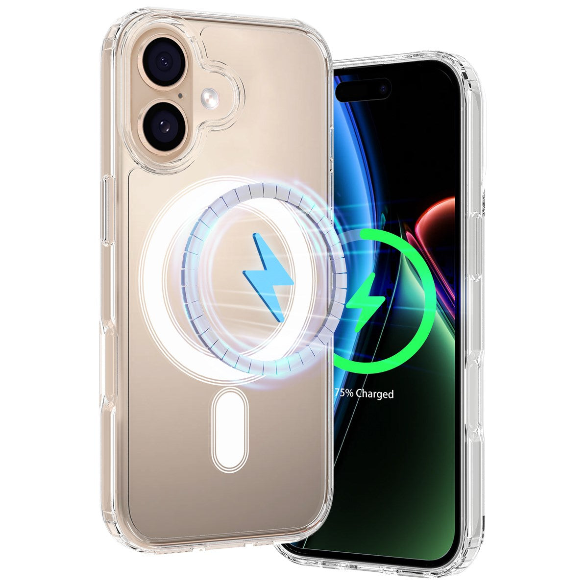 EIDERWOOD iPhone 17 Hybrid Plastik Cover - MagSafe Kompatibel - Gennemsigtig