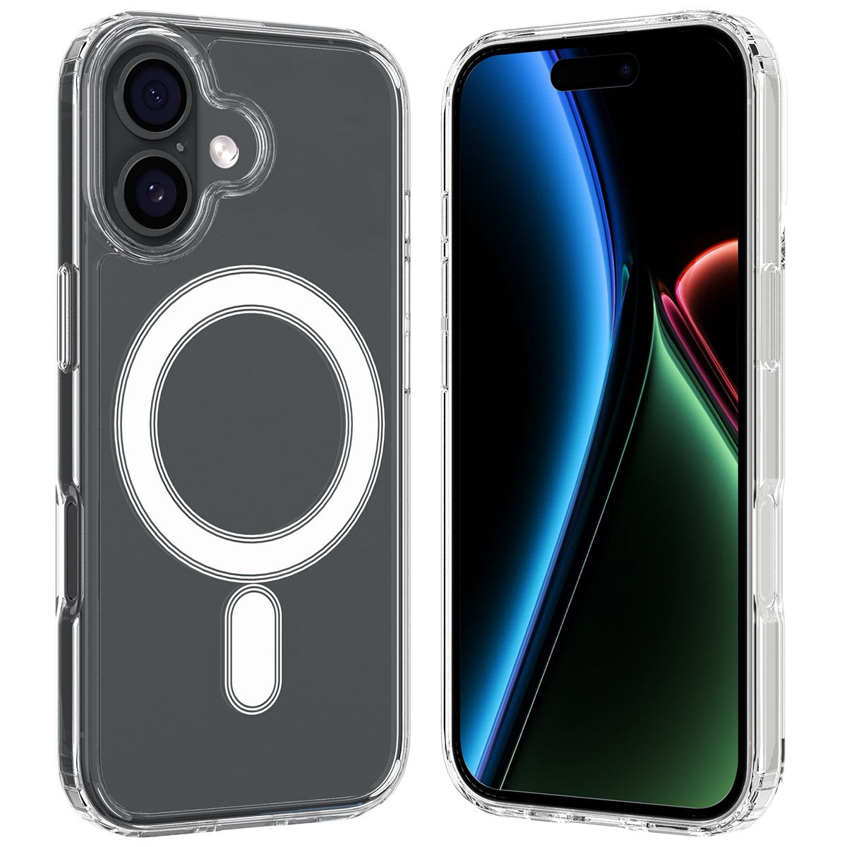 EIDERWOOD iPhone 17 Hybrid Plastik Cover - MagSafe Kompatibel - Gennemsigtig