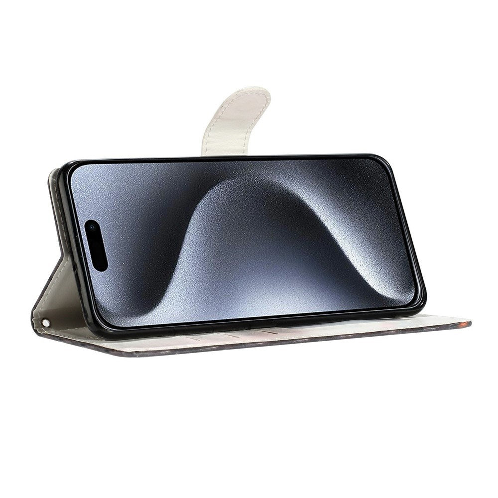 EIDERWOOD iPhone Air Imiteret Læder Cover m. Pung & Strop - Ulve
