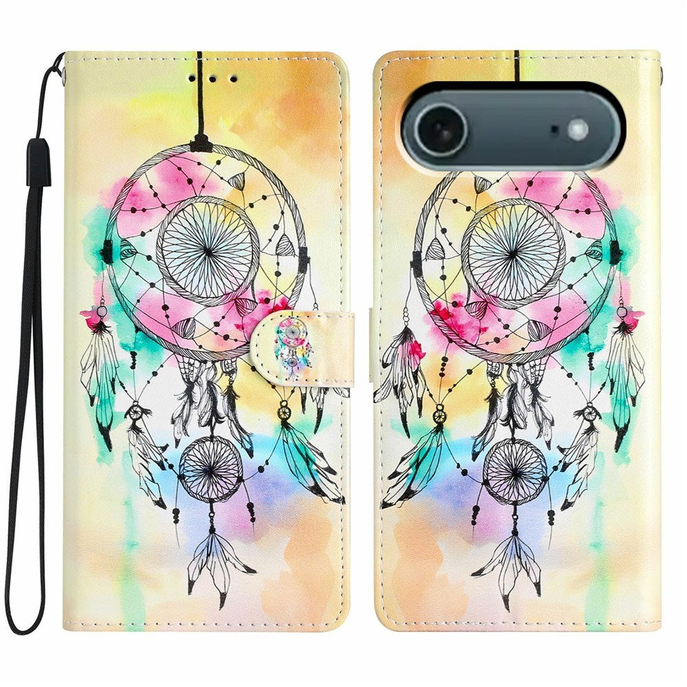 EIDERWOOD iPhone Air Imiteret Læder Cover m. Pung & Strop - Drømmefanger