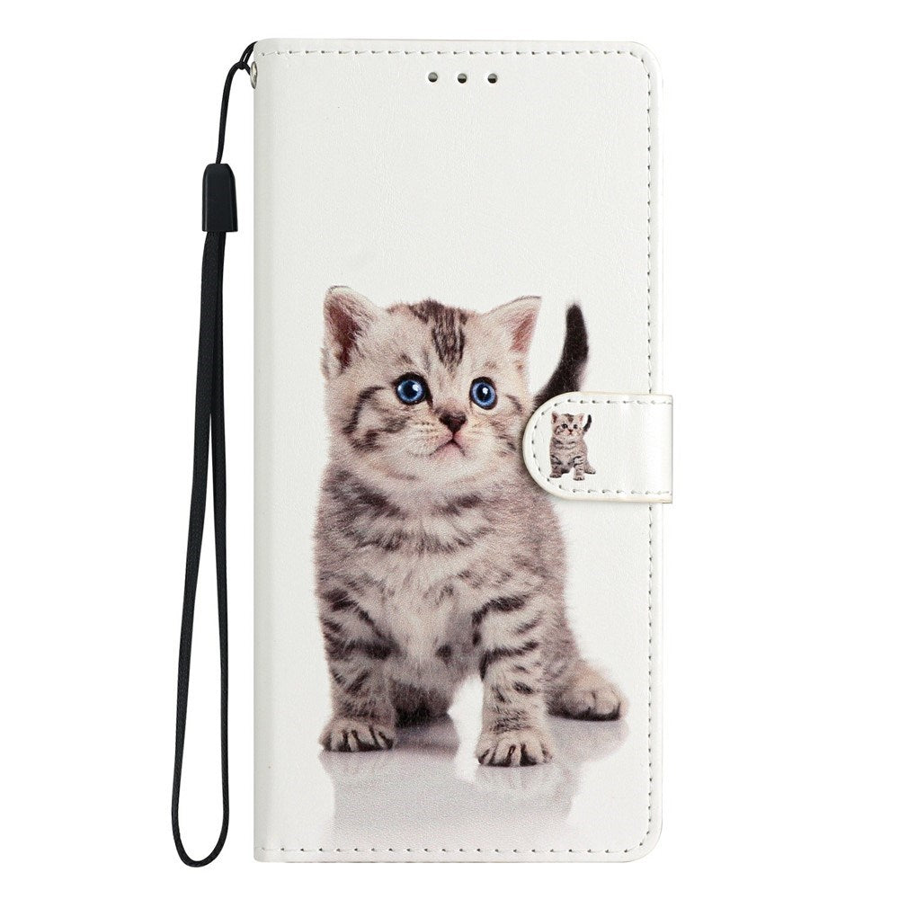 EIDERWOOD iPhone Air Imiteret Læder Cover m. Pung & Strop - Kattekilling