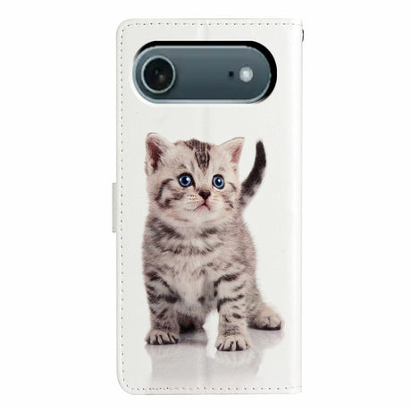 EIDERWOOD iPhone Air Imiteret Læder Cover m. Pung & Strop - Kattekilling
