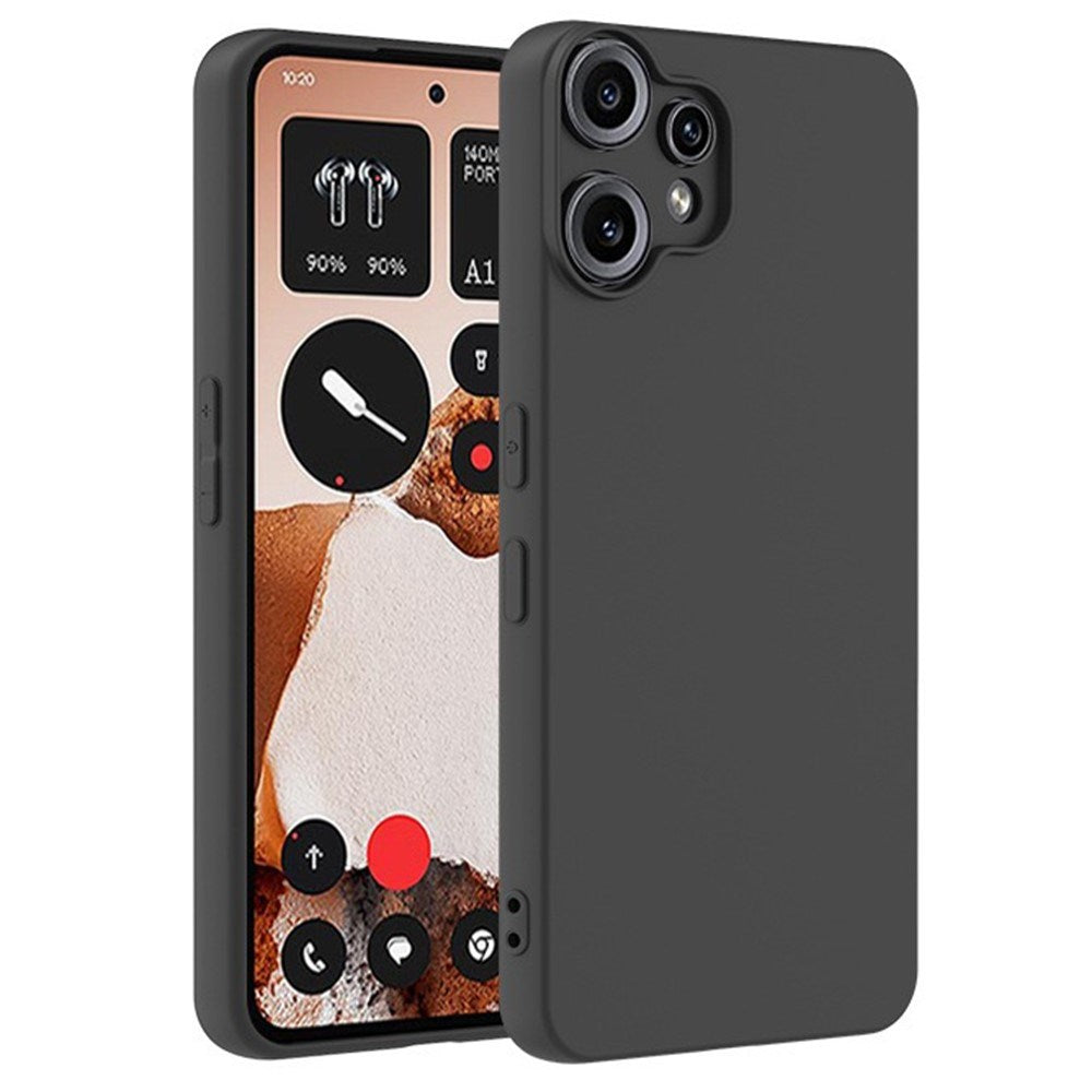 Nothing CMF Phone 2 Pro EIDERWOOD Mat Fleksibelt Plastik Cover - Sort
