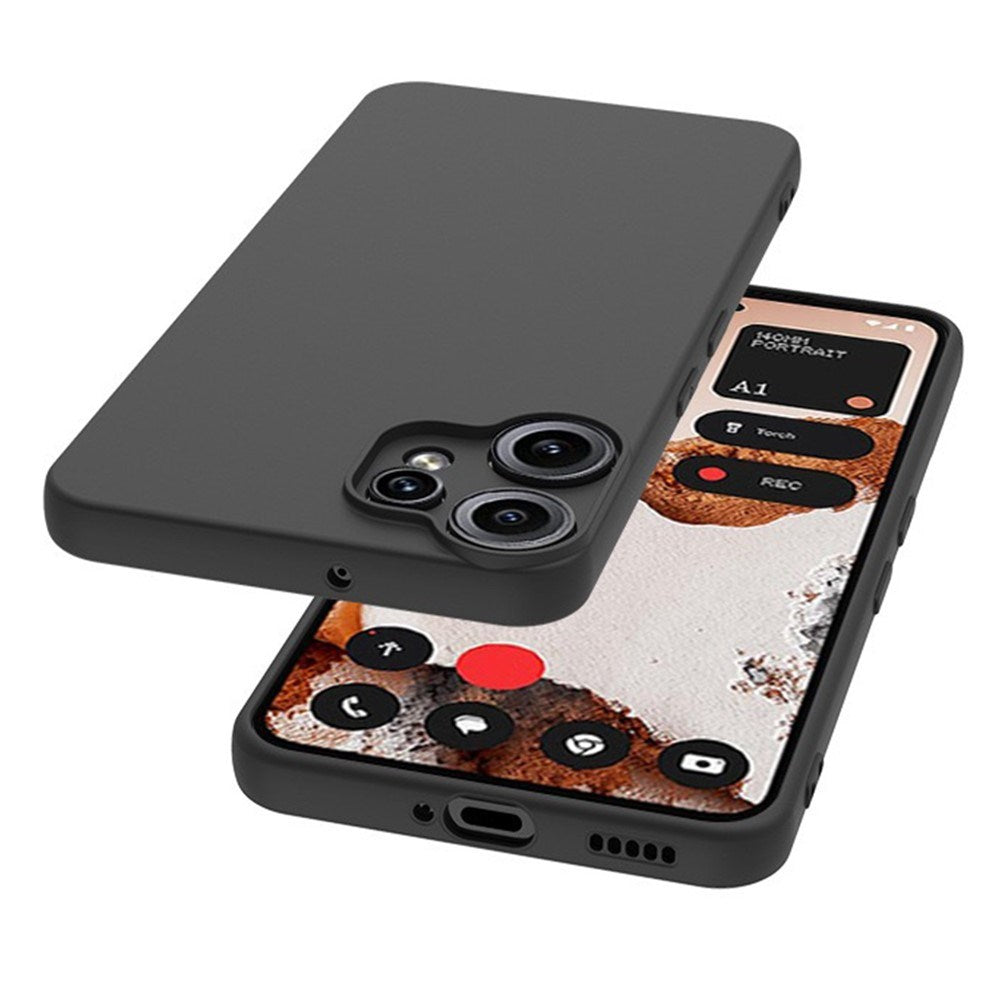 Nothing CMF Phone 2 Pro EIDERWOOD Mat Fleksibelt Plastik Cover - Sort