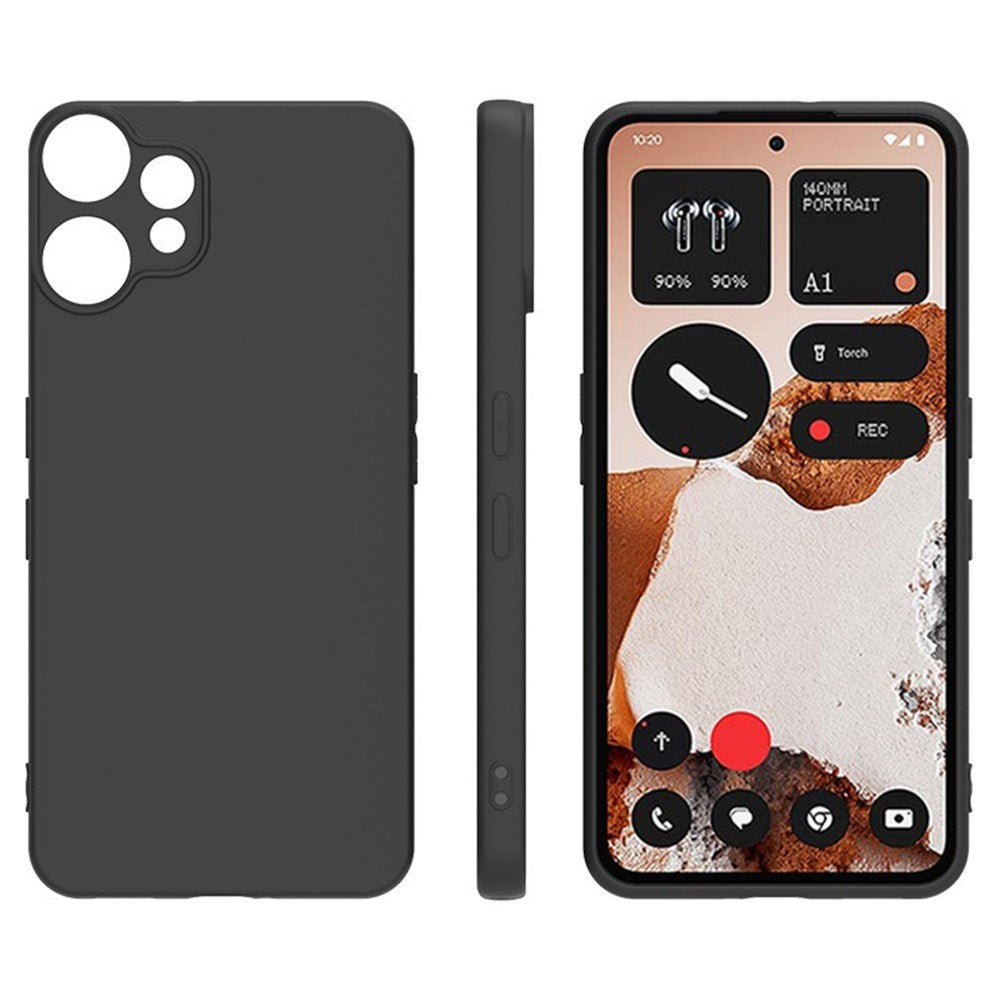 Nothing CMF Phone 2 Pro EIDERWOOD Mat Fleksibelt Plastik Cover - Sort