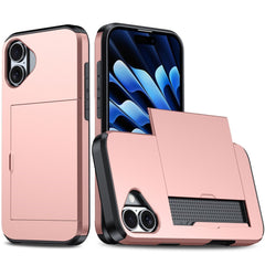EIDERWOOD iPhone 17 Hybrid Cover m. Kortholder - Rose Gold