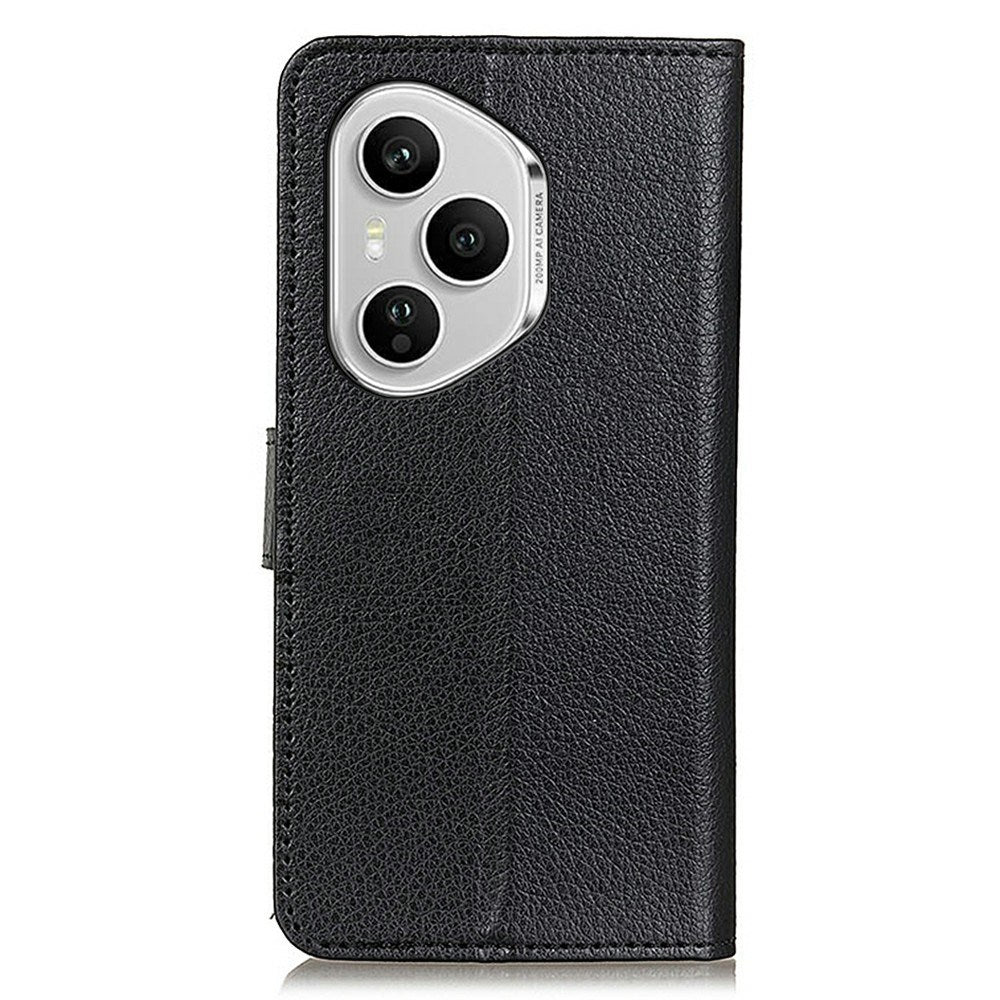 EIDERWOOD Honor 400 Pro Kunstlæder Flip Cover m. Kortholder & Ståfunktion - Sort