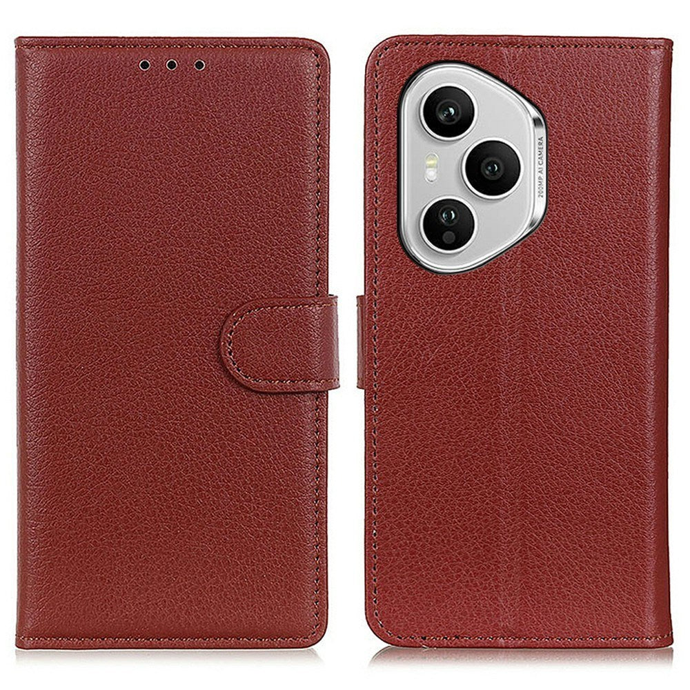 EIDERWOOD Honor 400 Pro Kunstlæder Flip Cover m. Kortholder & Ståfunktion - Brun