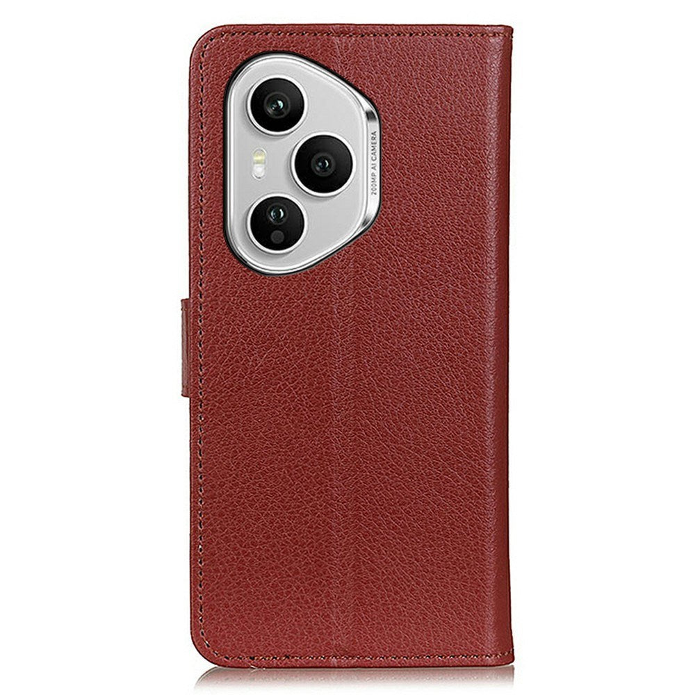 EIDERWOOD Honor 400 Pro Kunstlæder Flip Cover m. Kortholder & Ståfunktion - Brun