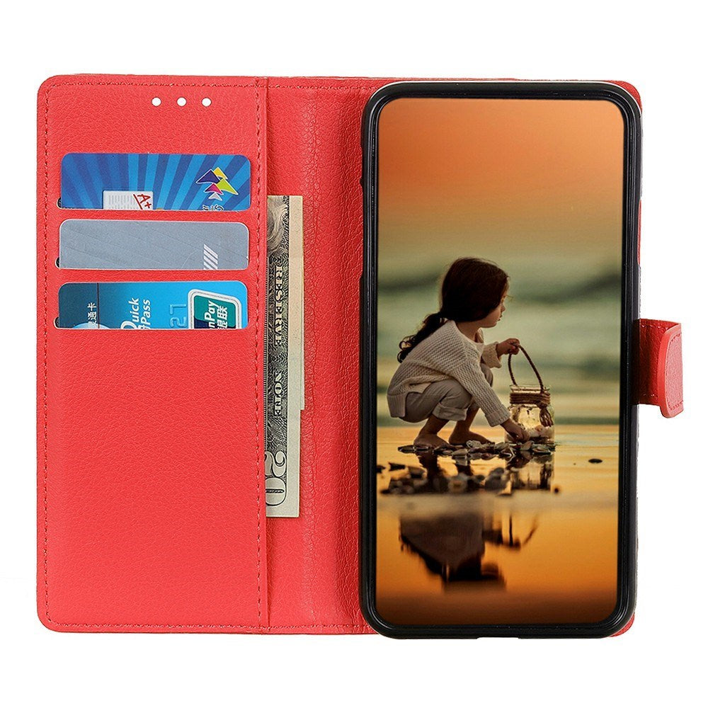 EIDERWOOD Honor 400 Pro Kunstlæder Flip Cover m. Kortholder & Ståfunktion - Rød
