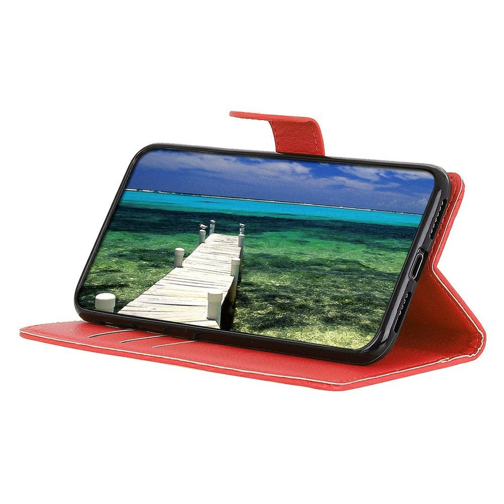 EIDERWOOD Honor 400 Pro Kunstlæder Flip Cover m. Kortholder & Ståfunktion - Rød