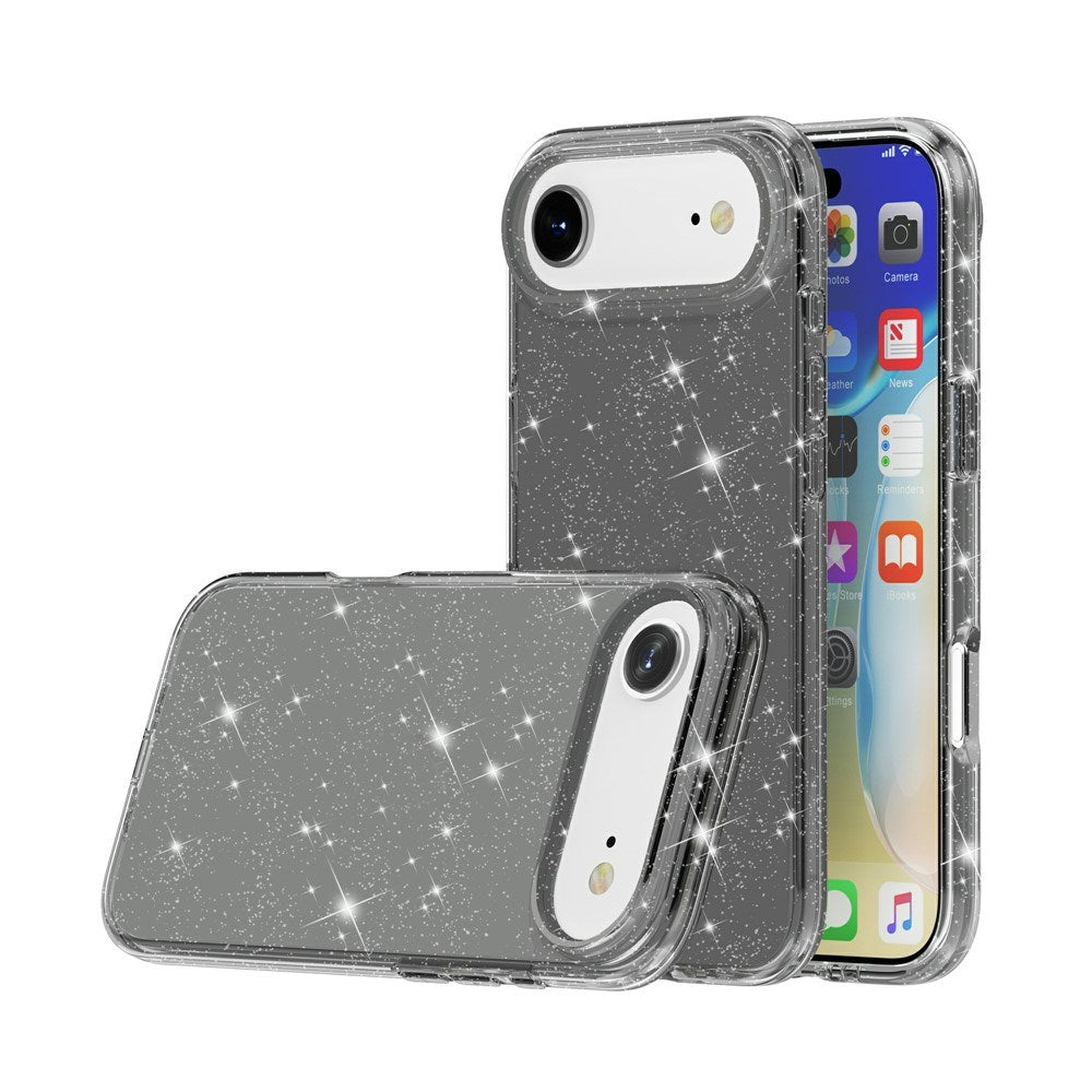 EIDERWOOD iPhone Air Hybrid Plastik Cover - Sort Glitter