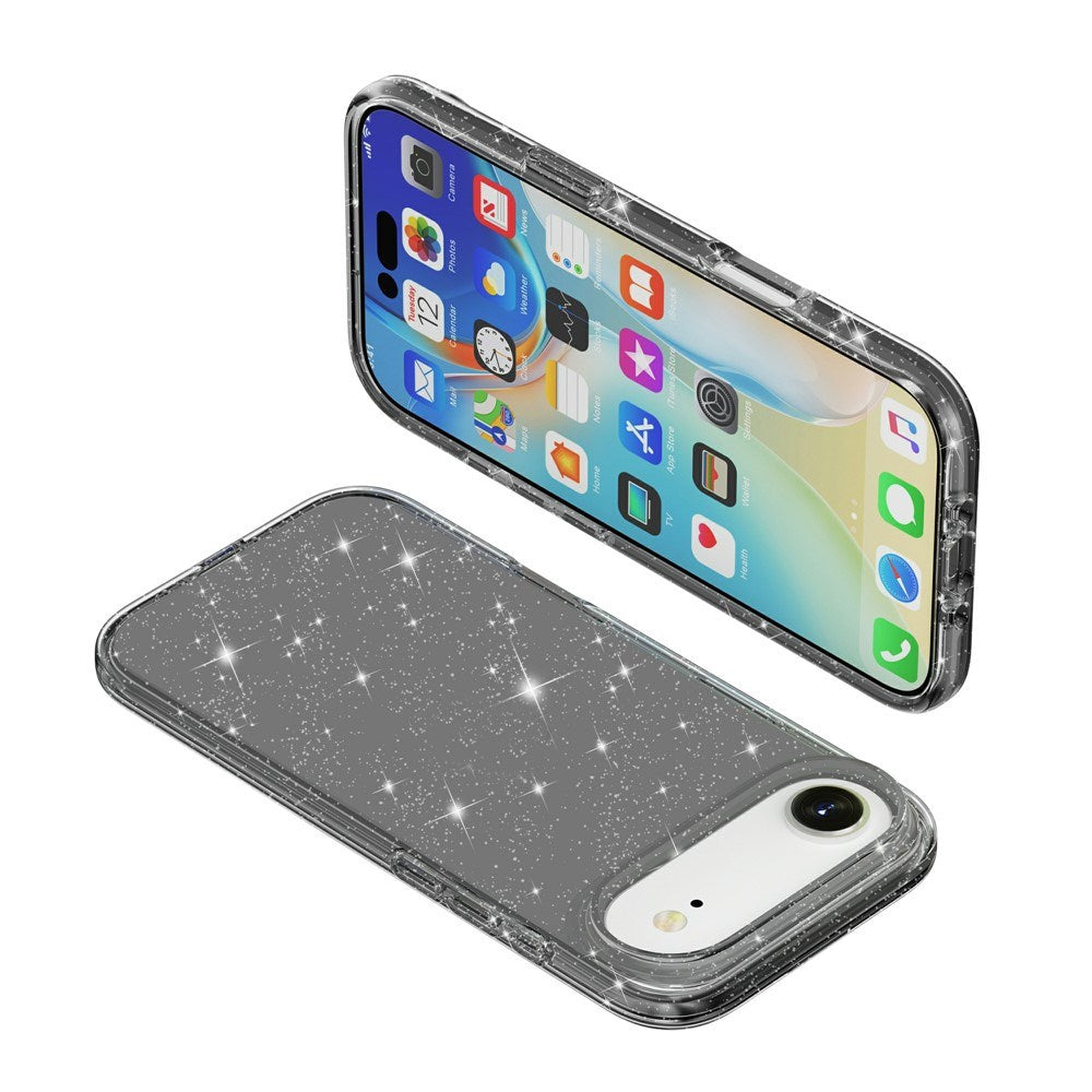 EIDERWOOD iPhone Air Hybrid Plastik Cover - Sort Glitter