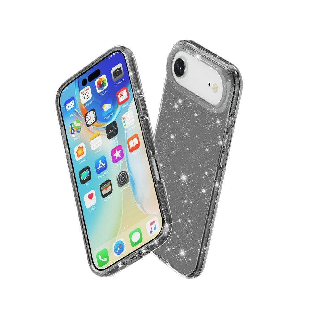 EIDERWOOD iPhone Air Hybrid Plastik Cover - Sort Glitter