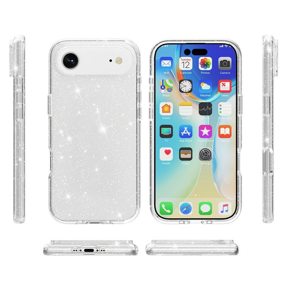 EIDERWOOD iPhone Air Hybrid Plastik Cover - Hvid Glitter