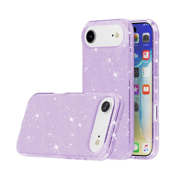 EIDERWOOD iPhone Air Hybrid Plastik Cover - Lilla Glitter
