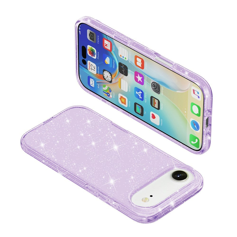 EIDERWOOD iPhone Air Hybrid Plastik Cover - Lilla Glitter