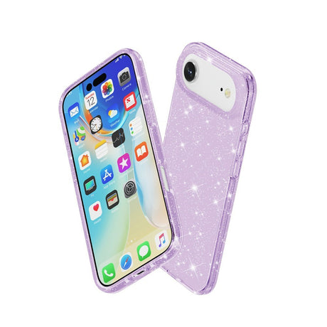 EIDERWOOD iPhone Air Hybrid Plastik Cover - Lilla Glitter