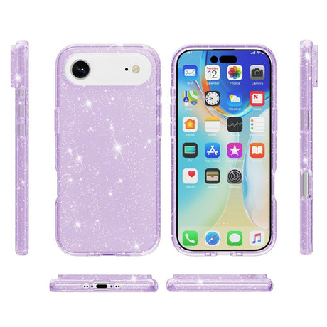 EIDERWOOD iPhone Air Hybrid Plastik Cover - Lilla Glitter