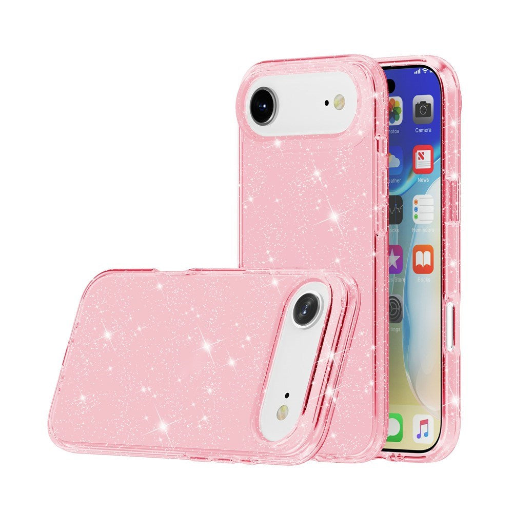 EIDERWOOD iPhone Air Hybrid Plastik Cover - Lyserød Glitter