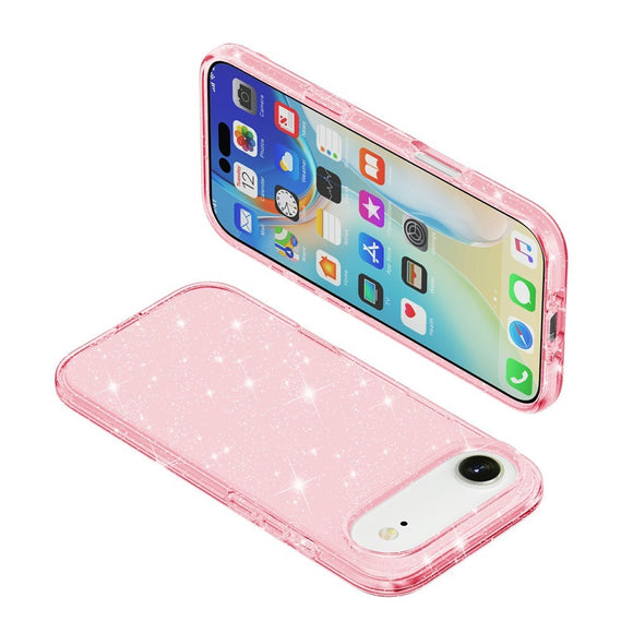 EIDERWOOD iPhone Air Hybrid Plastik Cover - Lyserød Glitter