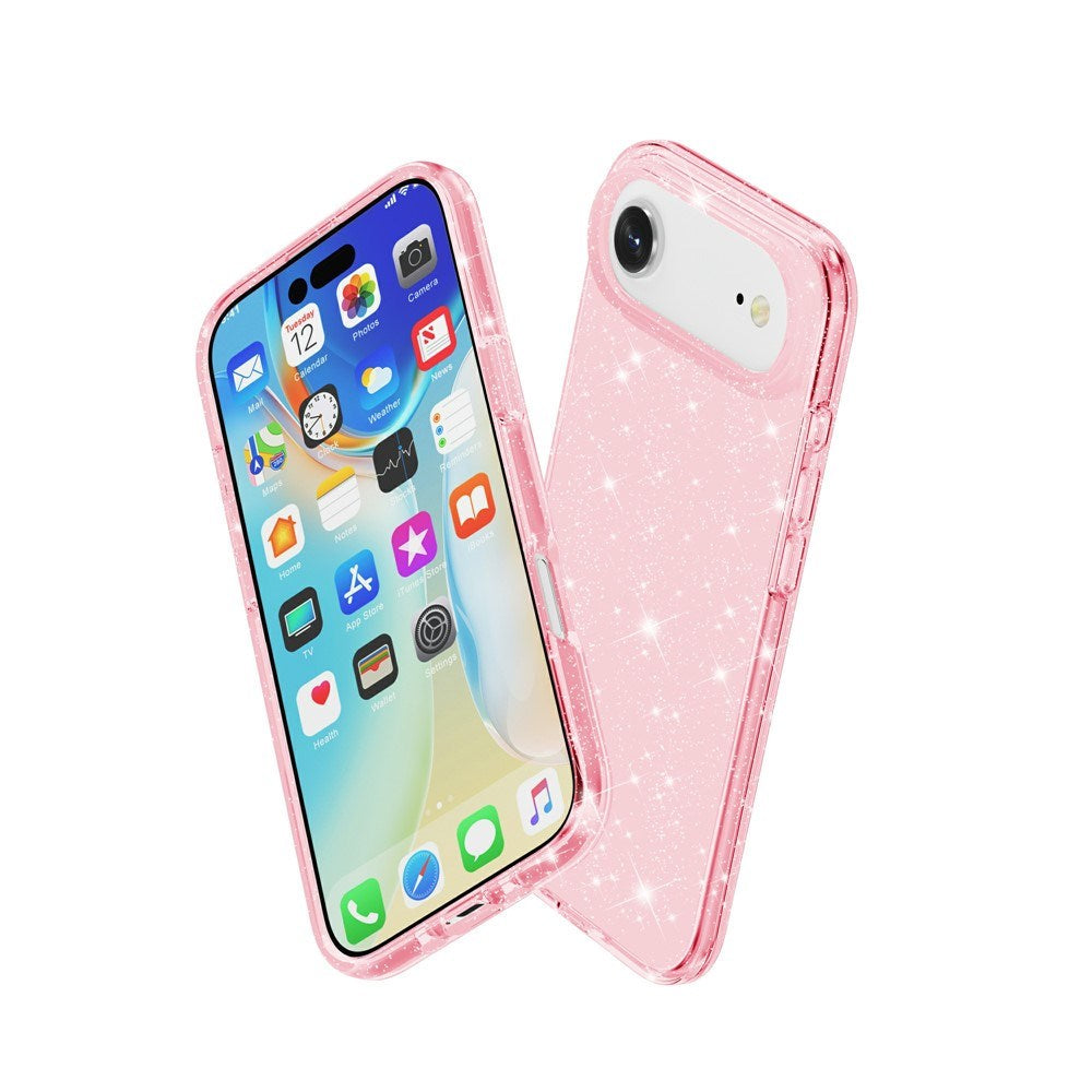 EIDERWOOD iPhone Air Hybrid Plastik Cover - Lyserød Glitter