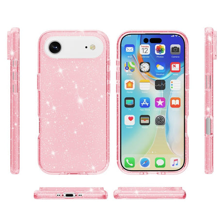 EIDERWOOD iPhone Air Hybrid Plastik Cover - Lyserød Glitter