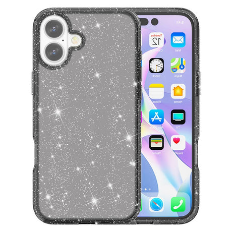 EIDERWOOD iPhone 17 Hybrid Plastik Cover - Sort Glitter