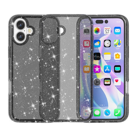 EIDERWOOD iPhone 17 Hybrid Plastik Cover - Sort Glitter