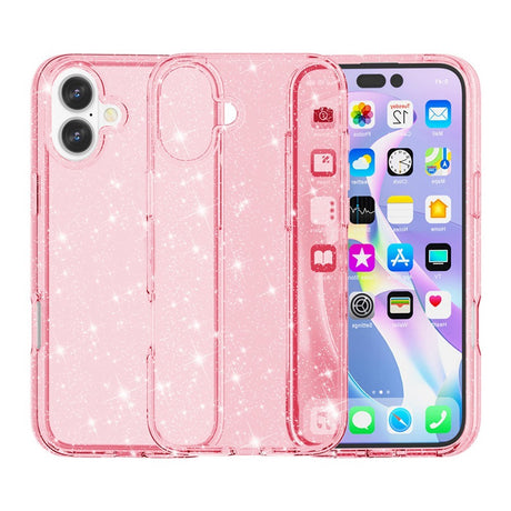 EIDERWOOD iPhone 17 Hybrid Plastik Cover - Lyserød Glitter